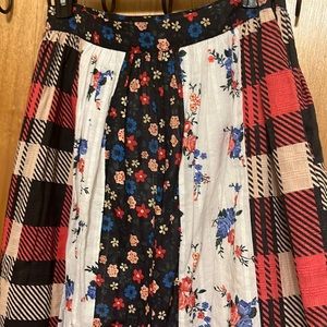 Anthropologie skirt: LetMeBe long floral cotton skirt from (new w/out tags).